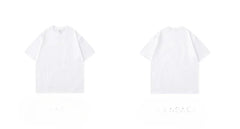 300g Cotton T Shirts Men Short Sleeved Heavyweight Summer Round Neck Loose Breathable Shirt for Men Women Basic Tee