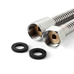 2/2.5/3M 304 Stainless Steel Encrypted Shower Hose Matte Black Flexible Shower Tube Bathroom Chrome Plated Brushed Nickel Pipe