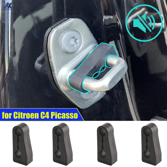 Car Door Lock Sound Deadener Damper Buffer For Citroen C3 C4 C5 DS3 DS4 DS5 Picasso Rattling Screaks Quiet Noise Deaf Seal