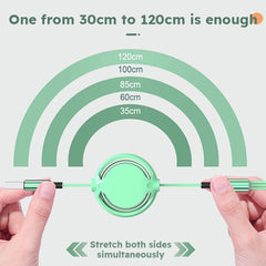 3 In 1 Retractable USB Cable Fast Charging Data Cord For Iphone Samsung Huawei Xiaomi Multi Port Multiple Charging Wire