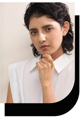 Yhpup Statement Stainless Steel Chain Tassel Finger Ring Adjustable 18K PVD Plated High Quality Charm Stylish Golden Jewelry