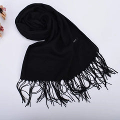 Leather Powder Autumn and Winter New Solid Color Scarves Wholesale for Men and Women 120g Single Color Headband Shawl