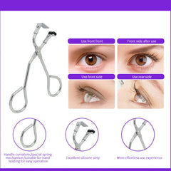 Mini Eyelash Curler - Portable Partial Lash Curler Tweezers Stainless Steel Makeup Tool