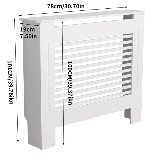Super Tall 100CM Radiator Cover Strong Grill Shelf Cabinet MDF Cupboard Modern Vertical/Horizontal Style