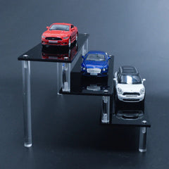 Acrylic Riser Display Stand Perfume Organizer Shelves for Amiibo Funko Figures Toys Cupcake Desserts Collection Cosmetic Jewelry