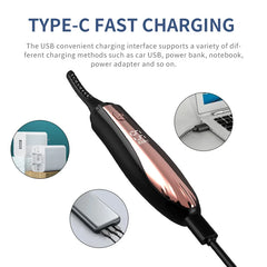Heated Eye Lash Curler Natural Curling Makeup Revolution Portable Electric Eyelash Curlers Safe Anti-Burn Comb with LED Display