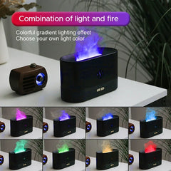 Aroma Diffuser Air Humidifier Manufacturer Cold Mist Ultrasonic Fogger Essential Oil Led Flame Lamp Diffuser
