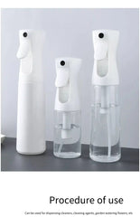 Spray bottle continuous high pressure water refill dilution fine mist atomizing spray bottle pressed refill water bottle size op