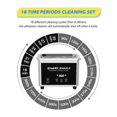 800ml Household Digital Ultrasonic Cleaner 30W/60W Stainless Steel Bath Degas Ultrasound Washing for Watches Jewelry