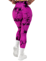 Tie Dye Fitness Legging Woman Push Up Workout Sport Leggings Women Scrunch Butt Female Outfit Gym Seamless Legging Pants