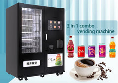 Automatic Coffee Vending Machine Drink Snacks Integrated Commercial with Snack Machines MDB System coffee machines With Grinder