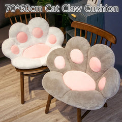 70*60cm Kawaii Cat Paw Plush Toys Cute Soft Stuffed Floor Cushion Chair Sofa Butt Pad for Home Room Decoration Office Nap Dolls