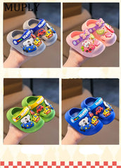 Summer Children Garden Clogs Shoes Boys&Girls Beach Sandal Kids Lightweight Breathable Cute Cartoon Slip Baby Slippers