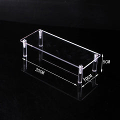 Acrylic Riser Display Stand Perfume Organizer Shelves for Amiibo Funko Figures Toys Cupcake Desserts Collection Cosmetic Jewelry