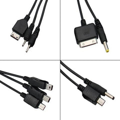 10In1 USB to Multi-ports USB Cable Universal Phone Charging Cable Multi-head Charging Cable Cord For Samsung Nokia Phone Charger