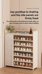 Free installation shoe rack indoor simple folding household multi-layer dustproof rental room shoe storage artifact