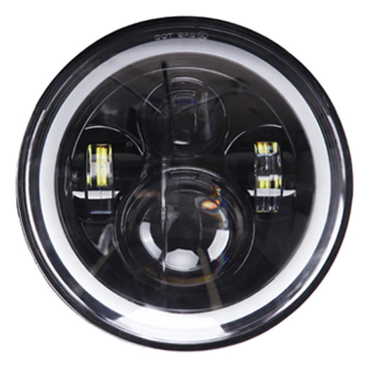 7 inch Moto LED Headlight For Harley Bike With 4-1/2"4.5" LED Passing Lamps Fog Lights 7"Bracket Mounting Ring Motorcycle