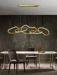 Modern Simplicity Circle LED Pendant Lights for Dining Living Home Decor Hanging Ring Chandelier Lamp Fixture