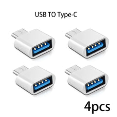 Mini Type C to USB Adapter 3.0 USB-C Male OTG A Female Data Connector For MacBook Pro iPad Mini 6/Pro MacBook Air Type C Device