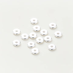 14K/18K Gold Plated 10-30Pcs 3/4/5/6/8mm Spacer Beads for DIY Necklace Bracelet Jewelry Making Supplies Accessories Wholesale