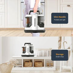 MAMNV W05 Handheld Carpet Cleaner 750W Fabric Washing Machine Pro Multifunctional Portable Mite Remover Sofa Carpet Wet Cleaner