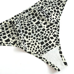 Giczi 3PCS/Set Women's Panties Fashion Leopard Thongs Woman Seamless Underwear Sexy Lingerie Breathable Cozy G-String Hot T-Back