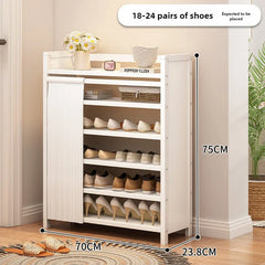 Free installation shoe rack indoor simple folding household multi-layer dustproof rental room shoe storage artifact