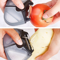 Multifunctional Stainless Steel Creative Peeler Three-in-one Peeler Grater, Peeler Grater