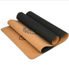 183X68cm Natural Cork TPE Yoga Mat Fitness Mats Pilates Non-slip Yoga Mats
