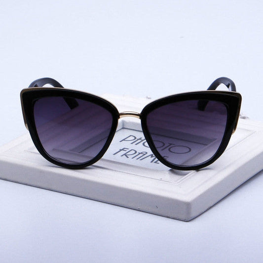 Fashion Cat Eye Vintage Gradient Glasses UV400 Sunglasses for Ladies