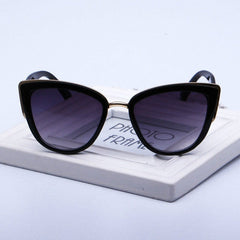 Fashion Cat Eye Vintage Gradient Glasses UV400 Sunglasses for Ladies