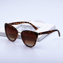 Fashion Cat Eye Vintage Gradient Glasses UV400 Sunglasses for Ladies