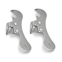 2 PCS Stainless Steel Bottle Opener Can Opener Multifunctional Kitchen Tool, Stainless Steel Bottle Opener