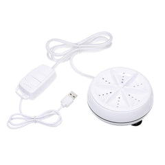 Portable Mini Washing Machine Ultrasonic Turbine Clothes Mini Washer with USB Cable Convenient for Travel