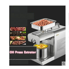 Seed Oil Press Extrator Stainless Steel Commercial Home Automatic Peanut Coconut Sesame Oil Press Machine, Oil Press Extrator