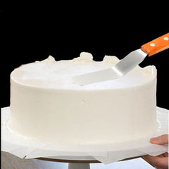 15cm Stainless Steel Cream Spatula Cake Silk Flower Scraper Baking Tool, 4 inch Flower Scraper