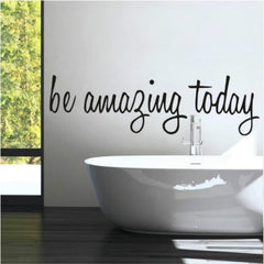 Bathroom Dressing Room Home Decor Removable Mural Wall Sticker, 58x17CM