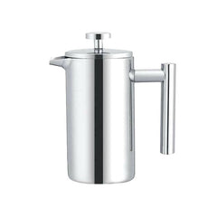 304 Stainless Steel French Pressure Coffee Pot Hand Made Tea Pot