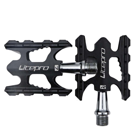 Litepro Ultralight Folding Bike Pedal K3 Bicycle Pedal, Black, Red, Silver, Gold, Electroplating Colorful