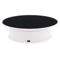 30cm 360 Degree Electric Rotating Turntable Display Stand Video Shooting Props Turntable for Photography, Load 4kg, US Plug(White + Black), 30cm (W+B), 30cm (B)
