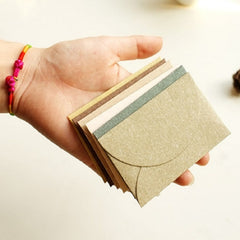 10 PCS Retro Chinese Style Romantic Mini Pearlescent Paper Envelopes Random Color Delivery