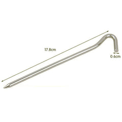 10pcsTent pegs Aluminum Alloy Tent nail Tent Stake Nails Ground Pin Camping Hiking Outdoor Tool inflatable tent Accessories