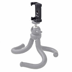 Xiletu Xj-12 Live Broadcast Bracket Fixing Clip Tripod Mount Phone Clamp with 1/4 inch Screw Holes & Cold Shoe Base
