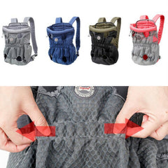 Doglemi Pet Outing Backpack Dog Shoulder Chest Bag Breathable Mesh Dog Cat Bag