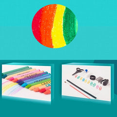 Painting Wooden Box Colorful Pen Set Art School Supplies For Children, 180 in 1
