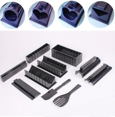 11 in 1 Sushi Mold With Sushi Knife Rice Ball Mold DIY Home Creative Sushi Roll Set, Sushi Roll Set
