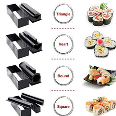 11 in 1 Sushi Mold With Sushi Knife Rice Ball Mold DIY Home Creative Sushi Roll Set, Sushi Roll Set