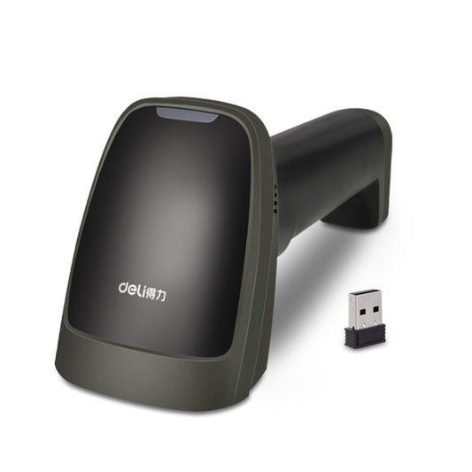 Deli Wired And Wireless Scanner Drugstore Supermarket Catering Logistics Cash Register Scanner, 14882W (Black), 14882W (White)