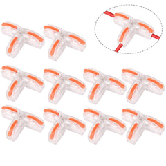 10 PCS T11 Household Universal T-Type Pressure-Free Stripping Quick-Distributing Terminal