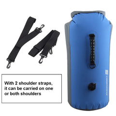 LUCKSTONE 60L Outdoor Rafting And River Tracing Waterproof Backpack Shoulder Bag Inflatable Swimming Bag Tote Bucket Bag